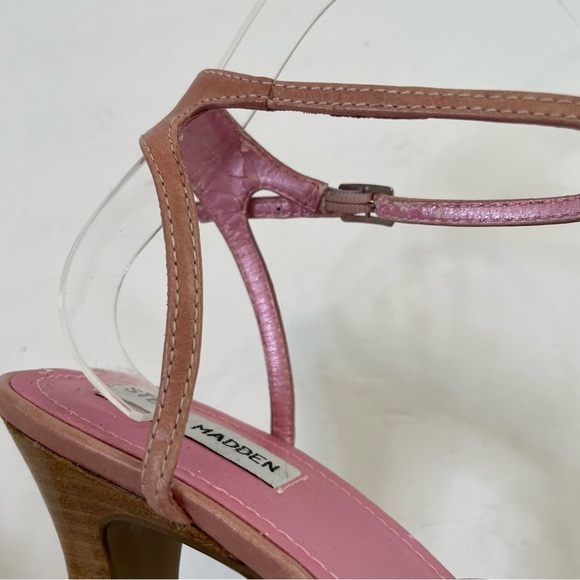 Steve Madden Lindsy stacked heel ankle strap sandals 8.5 - Picture 12 of 13